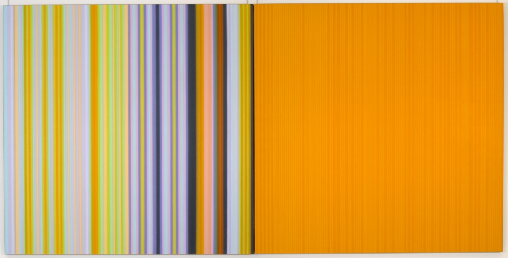 Surprise,&nbsp;Surprise, 2003, dyptich, acrylic on canvas, 64 x 128 inches, Albright-Knox Art Gallery