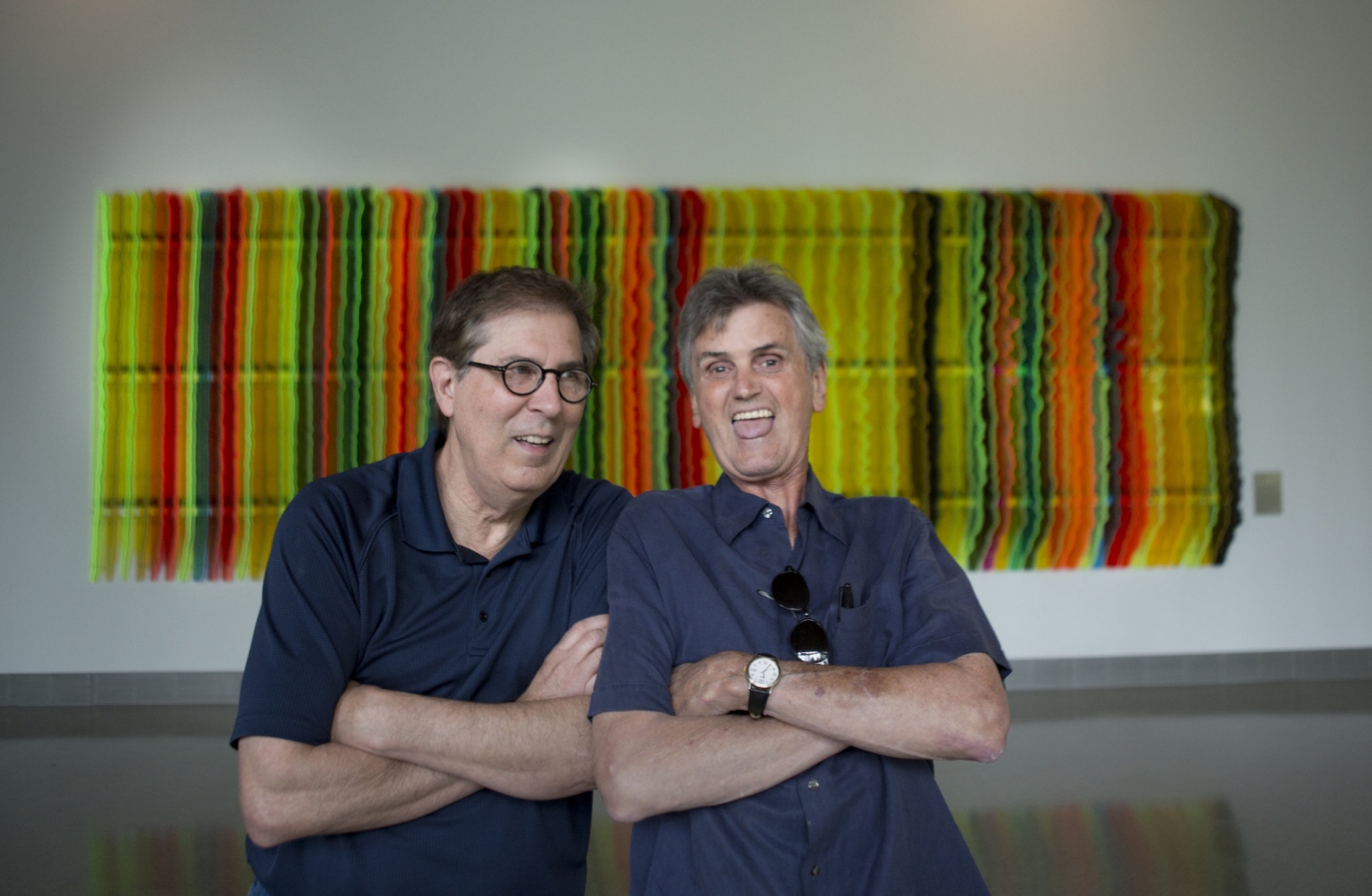 The Kingsmen&amp;#39;s&amp;nbsp;Dick Peterson (left)&amp;nbsp;and Mike Mitchell (right)&amp;nbsp;in the Edith Green-Wendell Wyatt Federal Building&amp;nbsp;&amp;quot;Louie, Louie&amp;quot; sound waves